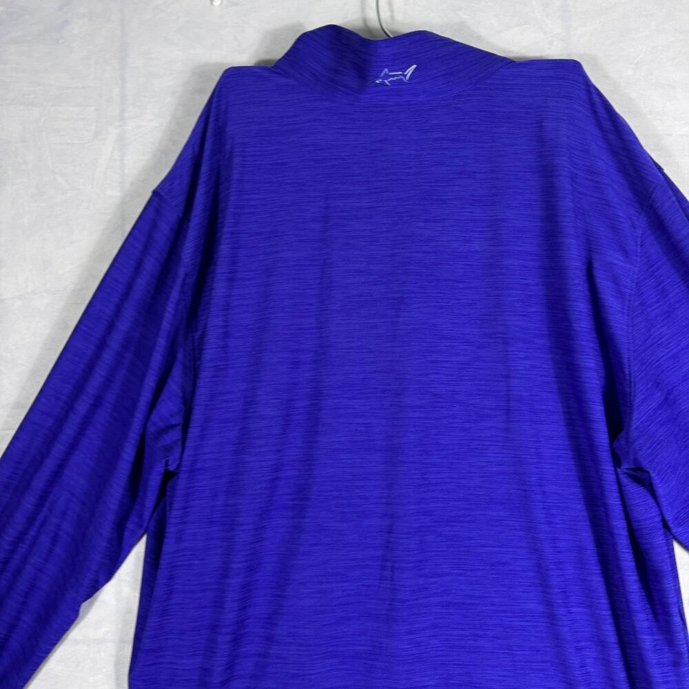 Greg Norman Men's Play Dry Activewear T-Shirt Blue Long Sleeve 1/4 Zip Large - Picture 6 of 10